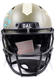Jason Witten Autographed Cowboys F/S Salute to Service Speed Authentic w/America's Team Helmet- Beckett W Hologram *Blue Image 4