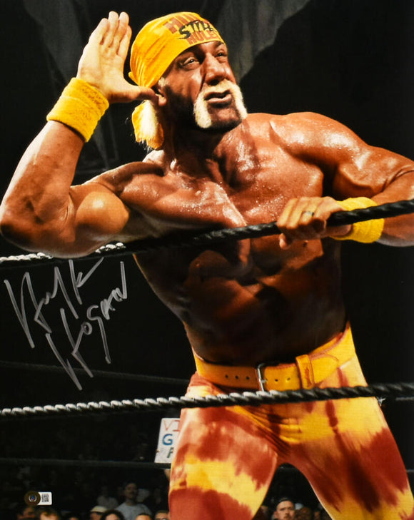 Hulk Hogan Autographed 16x20 Close Up Photo -Beckett Hologram *Silver Image 1