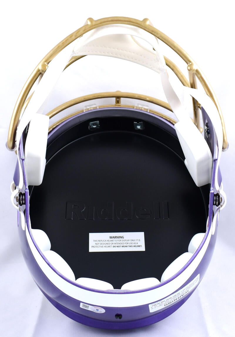 Odell Beckham Jr. Baltimore Ravens Autographed Riddell Speed Replica Helmet