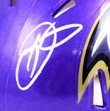 Odell Beckham Jr. Autographed Baltimore Ravens Flash Speed Mini Helmet- Beckett W Hologram *White Image 2