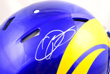 Odell Beckham Jr. Autographed Los Angeles Rams F/S 2020 Speed Authentic Helmet-Beckett W Hologram *White Image 2