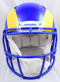 Odell Beckham Jr. Autographed Los Angeles Rams F/S 2020 Speed Authentic Helmet-Beckett W Hologram *White Image 4