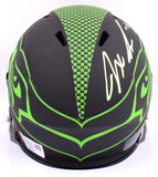 Jaxon Smith-Njigba Autographed Seattle Seahawks Eclipse Speed Mini Helmet- Fanatics *Green Image 3