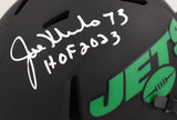 Joe Klecko Autographed New York Jets Eclipse Speed Mini Helmet w/HOF-Beckett W Hologram *White Image 2