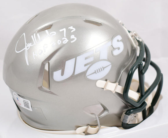 Joe Klecko Autographed New York Jets Flash Speed Mini Helmet w/HOF-Beckett W Hologram *White Image 1