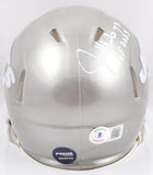 Joe Klecko Autographed New York Jets Flash Speed Mini Helmet w/HOF-Beckett W Hologram *White Image 3