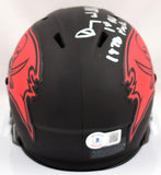 Doug Williams Autographed Tampa Bay Buccaneers Eclipse Speed Mini Helmet w/1st Pick- Beckett W Hologram *Silver Image 3