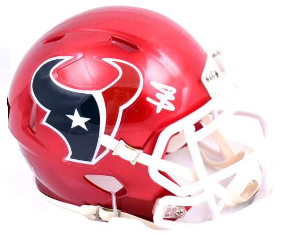 Will Anderson Autographed Houston Texans Flash Speed Mini Helmet- Fanatics *White Image 1
