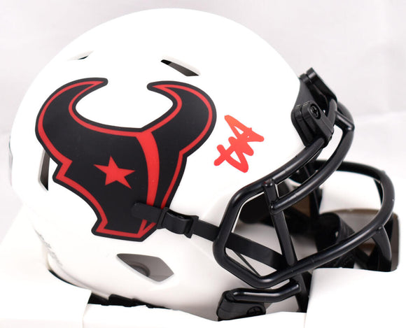 Will Anderson Autographed Houston Texans Lunar Speed Mini Helmet- Fanatics *Red Image 1