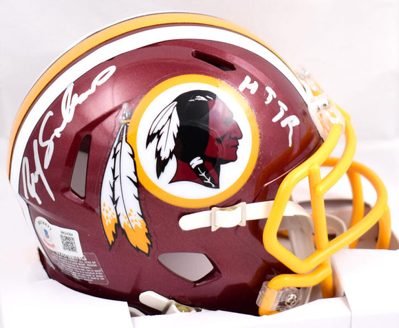 Ricky Sanders Autographed Washington Speed Mini Helmet w/HTTR- Beckett –  The Jersey Source