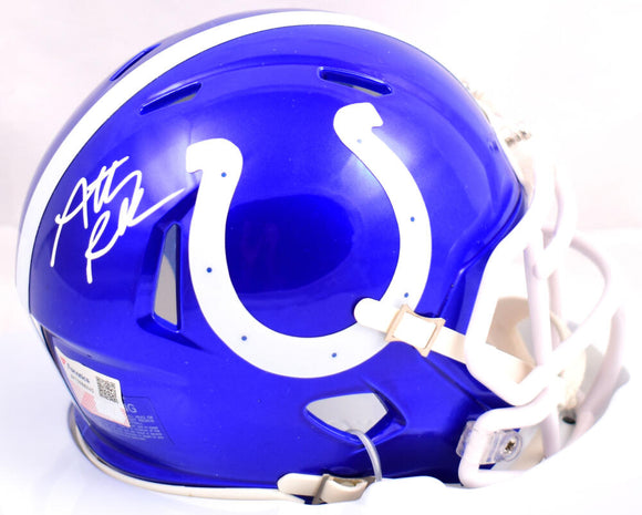 Anthony Richardson Autographed Indianapolis Colts Flash Speed Mini Helmet-Fanatics *White Image 1