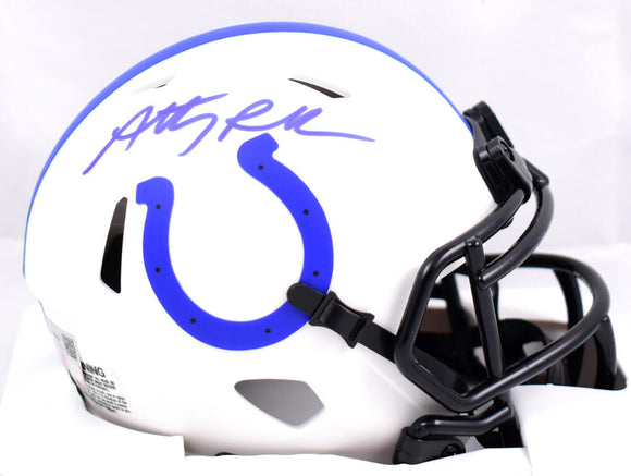 Anthony Richardson Autographed Indianapolis Colts Lunar Speed Mini Helmet-Fanatics *Blue Image 1