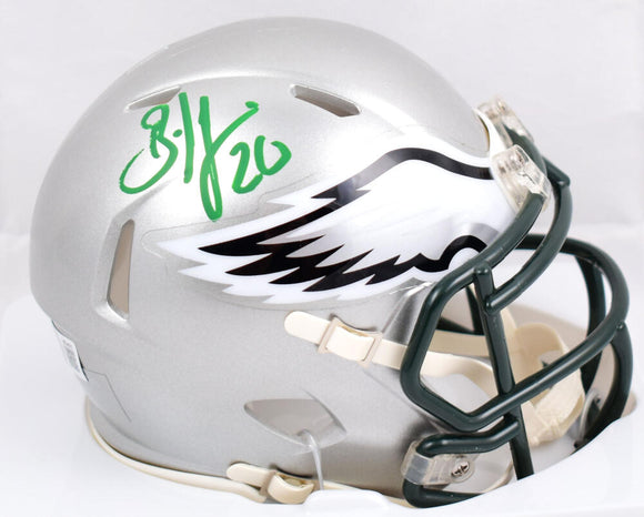 Brian Dawkins Autographed Philadelphia Eagles Flash Speed Mini Helmet-Beckett W Hologram *Green Image 1