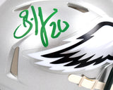 Brian Dawkins Autographed Philadelphia Eagles Flash Speed Mini Helmet-Beckett W Hologram *Green Image 2