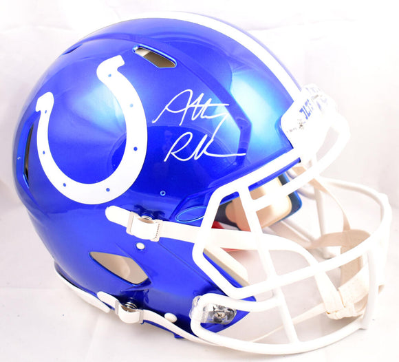 Anthony Richardson Autographed Indianapolis Colts F/S Flash Speed Authentic Helmet - Fanatics *White Image 1
