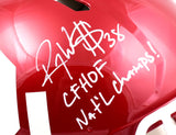 Roy Williams Autographed Oklahoma Sooners F/S Speed Authentic Helmet w/2 Inscriptions- Beckett W Hologram *White Image 2