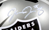 Josh Jacobs Autographed Las Vegas Raiders F/S Flash Speed Helmet #8- Beckett W Hologram *White Image 2
