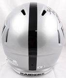 Sebastian Janikowski Autographed Raiders F/S Speed Helmet w/Just Win Baby-Beckett W Hologram *Black Image 3