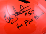 Clay Matthews Autographed Cleveland Browns F/S Speed Helmet w/4x Pro Bowl- Prova *Black Image 2