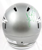 LeSean McCoy Autographed F/S Philadelphia Eagles Flash Speed Helmet- Beckett W Hologram *Green Image 3