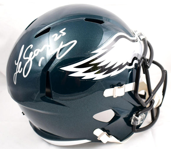 LeSean McCoy Autographed F/S Philadelphia Eagles Speed Helmet- Beckett W Hologram *Silver Image 1