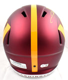 Clinton Portis Autographed Washington Commanders F/S Speed Helmet-Beckett W Hologram *Yellow Image 3