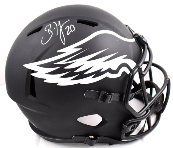 Brian Dawkins Autographed Eagles F/S Eclipse Speed Helmet- Beckett W Hologram *White Image 1