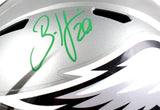 Brian Dawkins Autographed Eagles F/S Flash Speed Helmet-Beckett W Hologram *Green Image 2