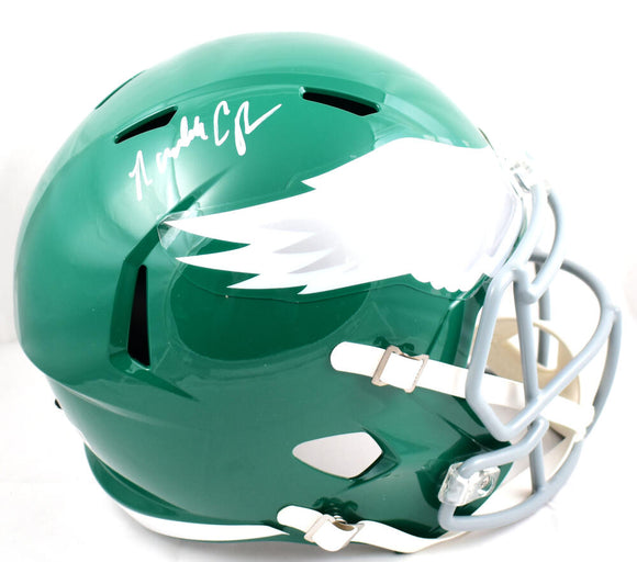 Randall Cunningham Autographed F/S Philadelphia Eagles 74-95 Speed Helmet-Beckett W Hologram *White Image 1