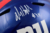 Jalin Hyatt Autographed New York Giants F/S Speed Helmet- Beckett W Hologram *White Image 2