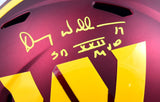Doug Williams Signed Washington Commanders F/S Speed Helmet w/SB MVP-Beckett W Hologram *Yellow Image 2