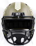 Hendon Hooker Autographed Detroit Lions F/S Salute to Service Speed Helmet - Beckett W Hologram *White Image 4