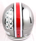 Jaxon Smith-Njigba Autographed Ohio State F/S Flash Speed Helmet- Fanatics*Black Image 3