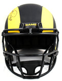 Jerome Bettis Autographed Rams Eclipse F/S Speed Helmet- Beckett W Hologram *Black Image 4