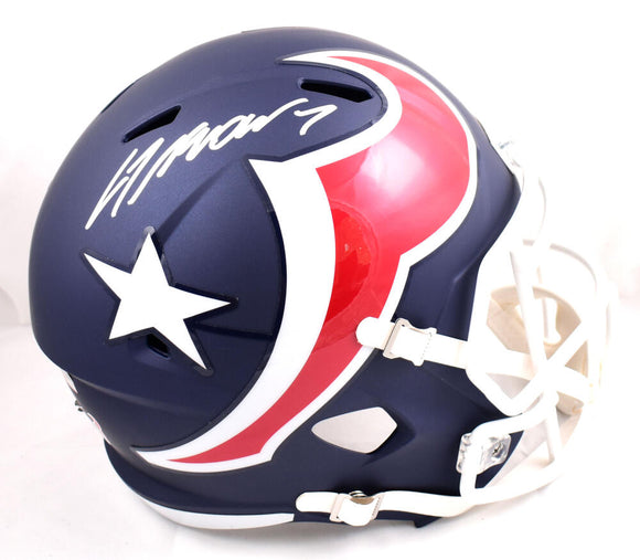 CJ Stroud Autographed Houston Texans F/S Amp Speed Helmet