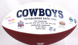 Ed "Too Tall" Jones Autographed Dallas Cowboys Logo Football w/SB Champs -Beckett W Hologram *Black Image 4