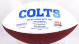 Anthony Richardson Autographed Indianapolis Colts Logo Football- Fanatics *Black Image 3