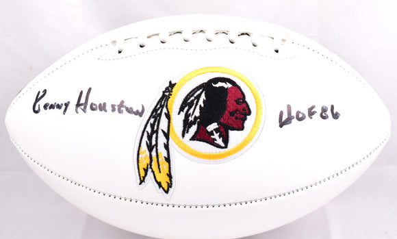 Kenny Houston Autographed Washington Logo Football w/HOF- Prova *Black Image 1