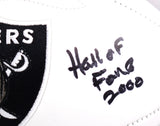 Howie Long Autographed Raiders Logo Football w/HOF- Beckett W Hologram *Black Image 2