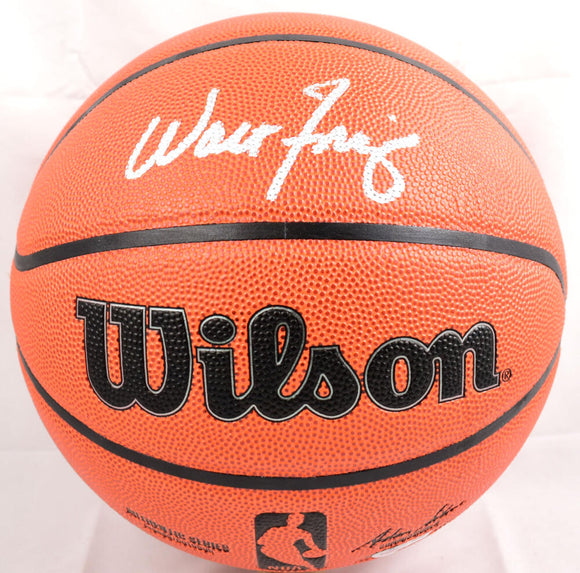 Walt Frazier Autographed Official NBA Wilson Basketball-Beckett W Hologram *Silver Image 1