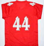 Brian Urlacher Autographed Red College Style Jersey- Beckett W Hologram *Black Image 3