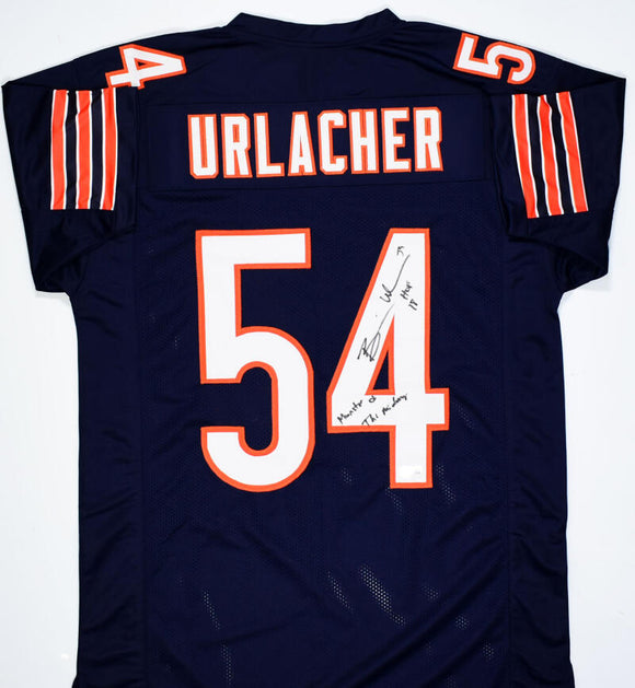 Brian Urlacher Autographed Blue Pro Style Jersey w/HOF Monster of Midw –  The Jersey Source