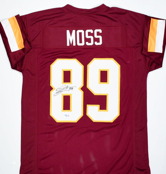 The Jersey Source Santana Moss Autographed Maroon Pro Style Jersey-Beckett Hologram *Black