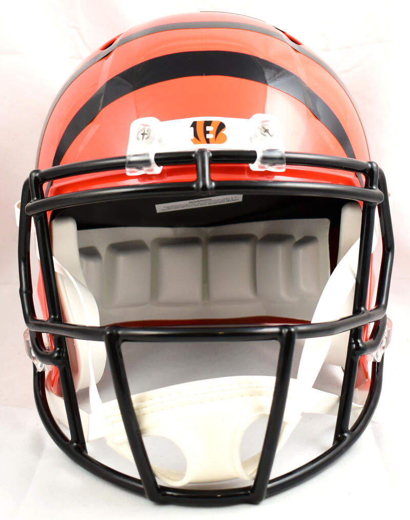 Tee Higgins Signed Bengals F/s Flash Speed Helmet - Beckett W