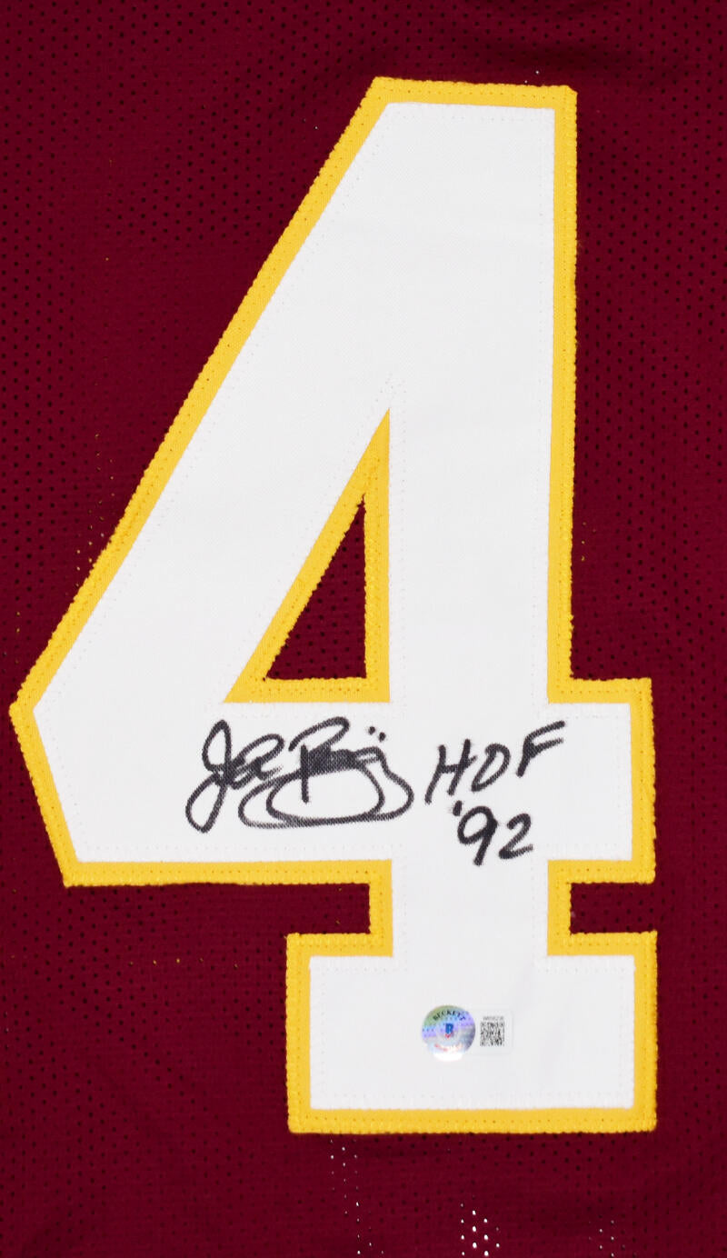 John Riggins Authentic Signed White Pro Style Jersey Autographed