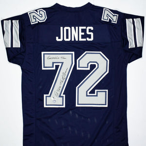 Ed 'Too Tall' Jones Autographed White Pro Style Jersey - Beckett Auth – The  Jersey Source