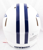 Dak Prescott Autographed Cowboys F/S Flat White Speed Authentic Helmet - Beckett W Hologram *Blue Image 3