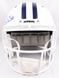 Dak Prescott Autographed Dallas Cowboys F/S ALT 2022 Speed Helmet-Beckett W Hologram *Light Blue Image 4