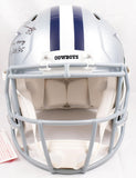 Drew Pearson Roger Staubach Autographed Dallas Cowboys F/S Speed Authentic Helmet-Beckett W Hologram *Black Image 5