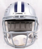 Drew Pearson Roger Staubach Autographed Dallas Cowboys F/S Speed Helmet-Beckett W Hologram *Black Image 5
